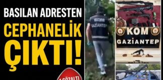 KOM ekiplerinden nokta operasyon! Gaziantep’teki o evden cephanelik çıktı