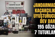 Dev operasyon! Gaziantep’te 195 gözaltı, 7 tutuklama