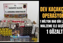 Piyasa değeri 1 milyon 860 bin TL! Gaziantep’te ele geçirildi