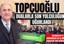 Gaziantep iş dünyası ve hayırseverliğin çınarı Topçuoğlu, dualarla son yolculuğuna uğurlandı