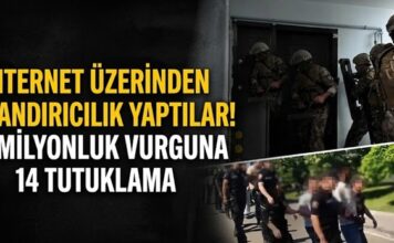 Suç örgütü çökertildi! Gaziantep’te internetten dolandırıcılık yapan 14 kişi tutuklandı