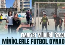 Gaziantep Emniyet Müdürü Özcan miniklerle futbol oynadı