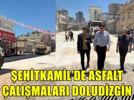 Başkan Yılmaz asfalt çalışmalarını yerinde inceledi