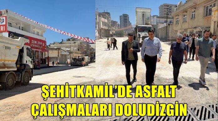 Başkan Yılmaz asfalt çalışmalarını yerinde inceledi