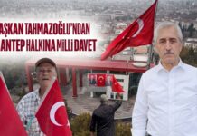 Başkan Tahmazoğlu’ndan Gazianteplilere milli davet