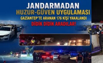 Jandarma kuş uçurtmadı! Gaziantep’te 176 kişi yakalandı