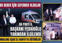 Turdu bebek için AK Parti Gaziantep İl Başkanlığı seferber oldu