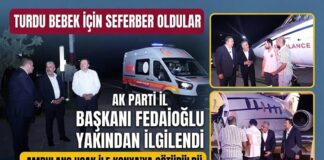 Turdu bebek için AK Parti Gaziantep İl Başkanlığı seferber oldu
