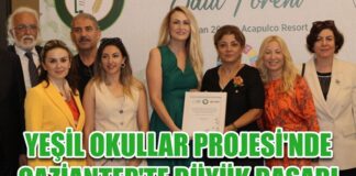 Yeşil Okullar Projesi’nde Gaziantep’te büyük başarı sağlandı