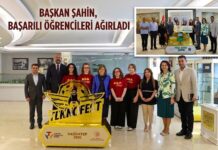Gaziantep’te uluslararası başarı elde eden öğrenciler Başkan Şahin’i ziyaret etti