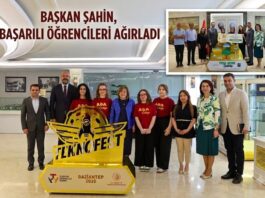 Gaziantep’te uluslararası başarı elde eden öğrenciler Başkan Şahin’i ziyaret etti