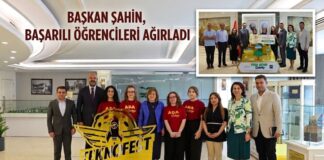 Gaziantep’te uluslararası başarı elde eden öğrenciler Başkan Şahin’i ziyaret etti
