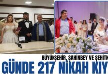 Gaziantep’te nikah dairelerinde “06.06.2026” yoğunluğu yaşandı