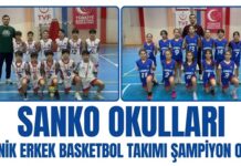 SANKO Okulları minik erkek basketbol takımı Gaziantep Şampiyonu oldu