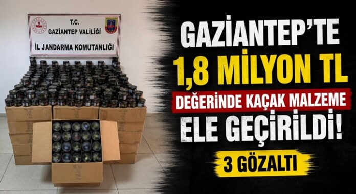 Gaziantep'te kaçakçılık operasyonu: 3 şüpheli yakalandı