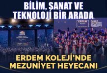 Erdem Koleji’nde görkemli mezuniyet töreni coşkusu