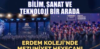 Erdem Koleji’nde görkemli mezuniyet töreni coşkusu