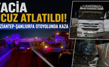 Yolcu otobüsü TIR’a çarptı! Gaziantep-Şanlıurfa Otoyolu’nda feci kaza