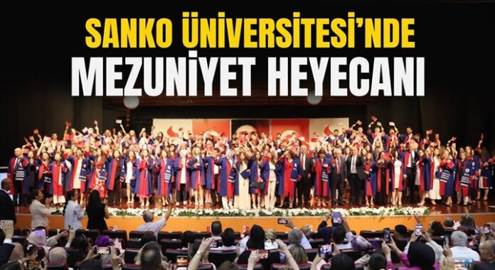 Sanko Üniversitesi'nde mezuniyet coşkusu yaşandı