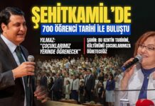 Gaziantep’te öğrenciler tarihi yerinde öğreniyor