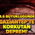 4,6 büyüklüğünde deprem Gaziantep’i salladı!