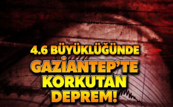4,6 büyüklüğünde deprem Gaziantep’i salladı!