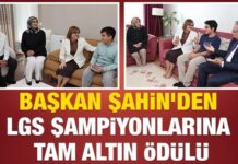 Başkan Şahin, Gaziantep’in LGS şampiyonlarını evlerinde ziyaret ederek tam altınla ödüllendirdi