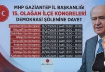 MHP Gaziantep teşkilatlarında kongre heyecanı başlıyor