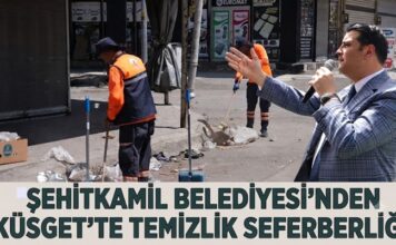 Şehitkamil Belediyesi ekipleri KÜSGET’i temizledi