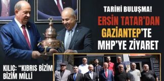 Ersin Tatar, Gaziantep’te MHP’yi ziyaret etti