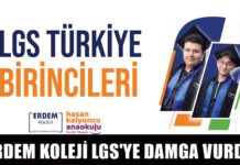 Erdem Koleji LGS sınavında Gaziantep’te tarihi bir başarıya imza attı