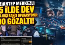 İçişleri Bakanlığı açıkladı: Gaziantep merkezli 45 ilde ‘yasa dışı bahis’ operasyonunda 190 gözaltı