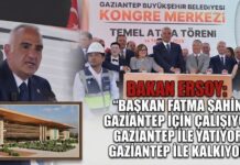 Gaziantep’te yeni Kongre ve Fuar Merkezi için ilk adım atıldı