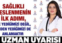 Gaziantepliler için uzmanından sağlıklı beslenme uyarısı