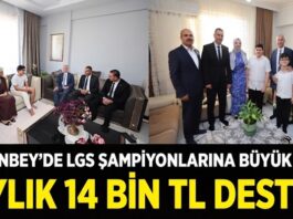 Ayda 14 bin lira! Gaziantep’te Şahinbey Belediyesi başarılı öğrencileri ödüllendiriyor
