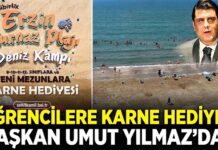 Gaziantep’te öğrencilere karne hediyesi: Deniz kampı için başvurular başladı