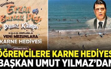 Gaziantep’te öğrencilere karne hediyesi: Deniz kampı için başvurular başladı