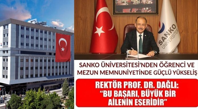 Gaziantep'in eğitimde gururu: SANKO Üniversitesi memnuniyet listelerinde zirvede yer aldı