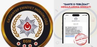Gaziantep Emniyet Müdürlüğü’nden “E-tebligat” dolandırıcılığı uyarısı