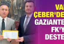 Vali Çeber’den Gaziantep FK’ya kombine desteği