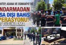 Gaziantep, Adana ve Osmaniye’de yasa dışı bahis operasyonu: 5 tutuklama