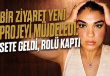 Ziyaret için sete gitti, rolü kaptı!