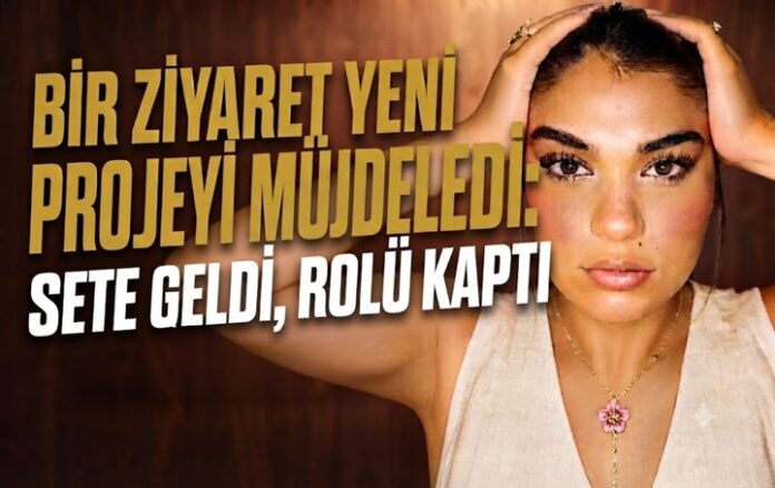 Ziyaret için sete gitti, rolü kaptı!