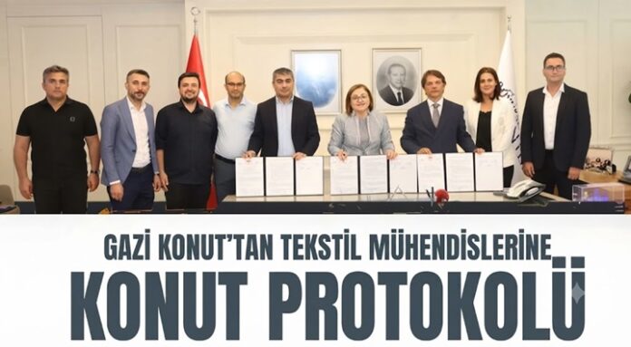 Gaziantep Büyükşehir'in şirketi Gazi Konut'tan tekstil mühendislerine konut müjdesi