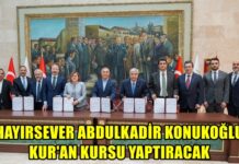 Gaziantep’te imzalar bu kez Kur’an kursu için atıldı