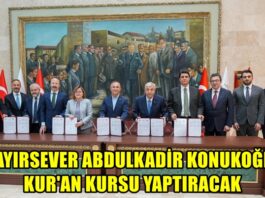 Gaziantep’te imzalar bu kez Kur’an kursu için atıldı