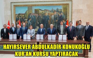 Gaziantep’te imzalar bu kez Kur’an kursu için atıldı