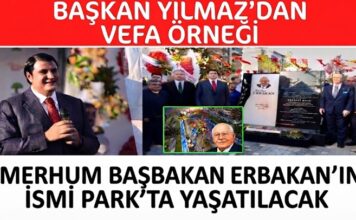 Gaziantep Şehitkamil’de Prof. Dr. Necmettin Erbakan Parkı açıldı
