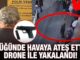Gaziantep’te düğünde havaya ateş açan maganda drone ile yakalandı!