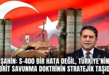 AK Parti Gaziantep Milletvekili Ali Şahin’den çarpıcı S-400 açıklaması